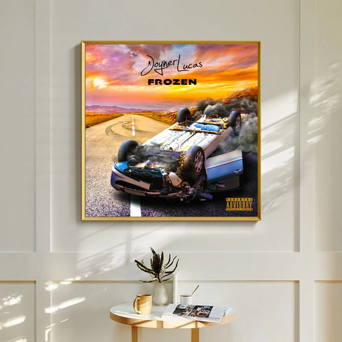 Póster de álbum de música Joyner Lucas Frozen, lienzo impreso, decoración del hogar, pintura de pared (sin marco)