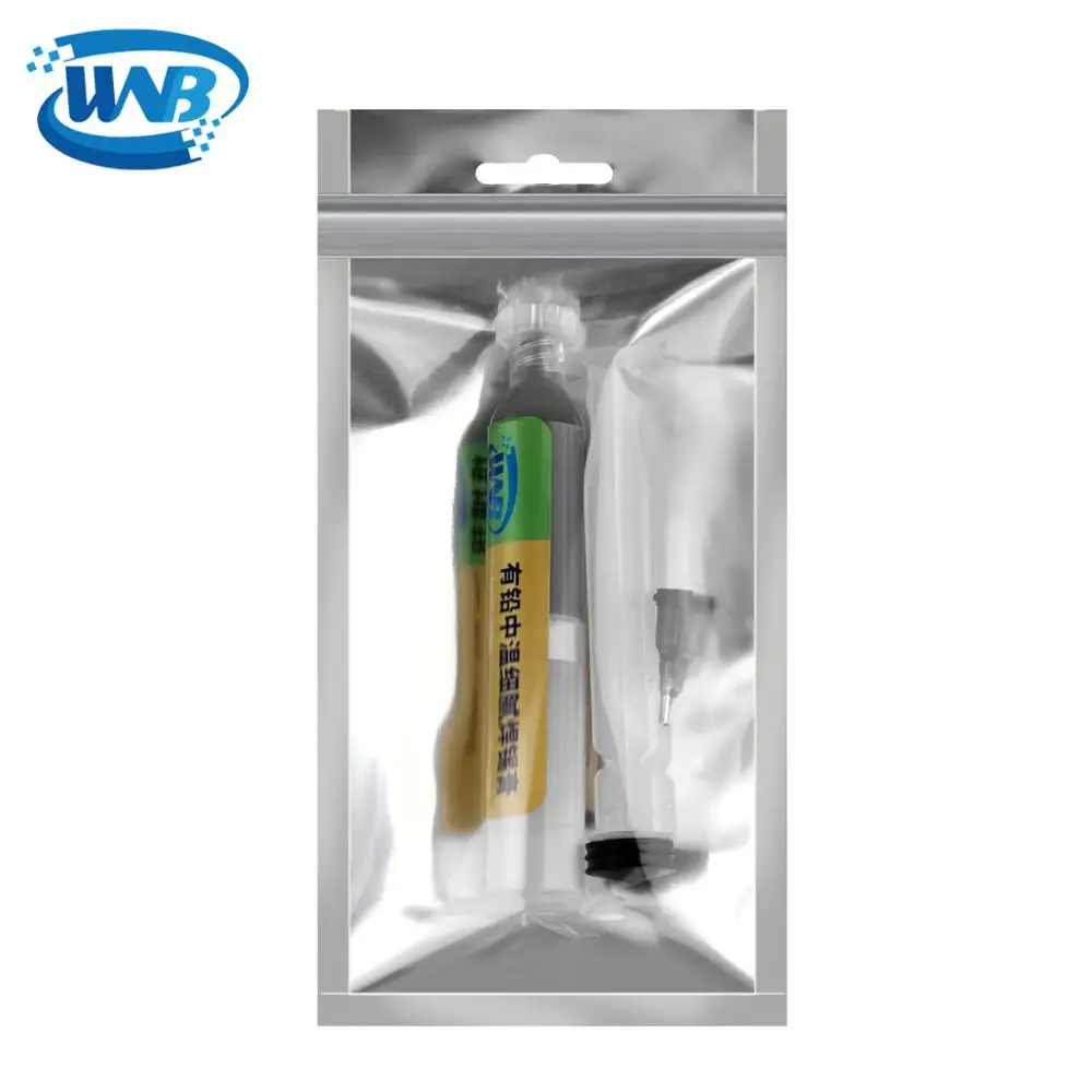 WNB 10cc Sn62.6/Pb37/Ag0.4 siringa saldatura stagno pasta punto di fusione 148 ℃ pasta saldante flusso di saldatura per riparazione Stencil scheda BGA