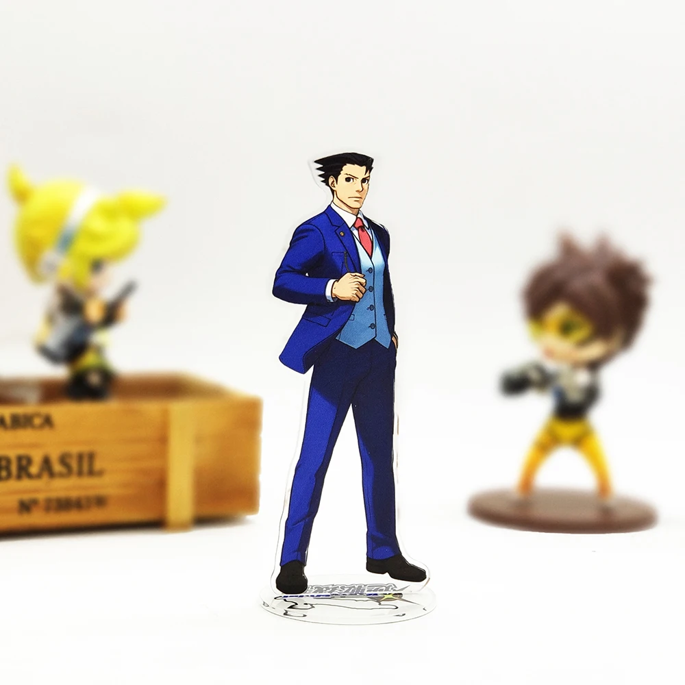 Gyakuten Saiban Phoenix Wright Naruhodo Ryuichi acrylic stand figure model plate holder cake topper anime