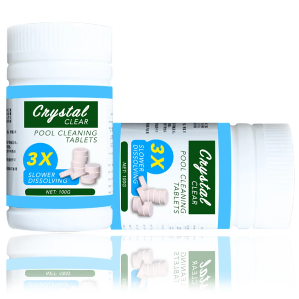 100pcs/bottle Water Effervescent Cleaner Concentrated Cleaner Tablets Home Swimming Pool Cleaning Tools