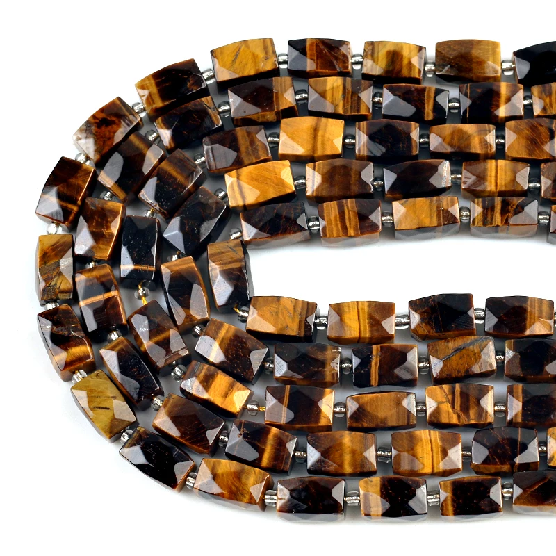 

Wholesale Natural Faceted Tiger Eye Stone Beads octagonal Spacer Beads for Jewelry DIY Making Bracelet Necklace Accessories