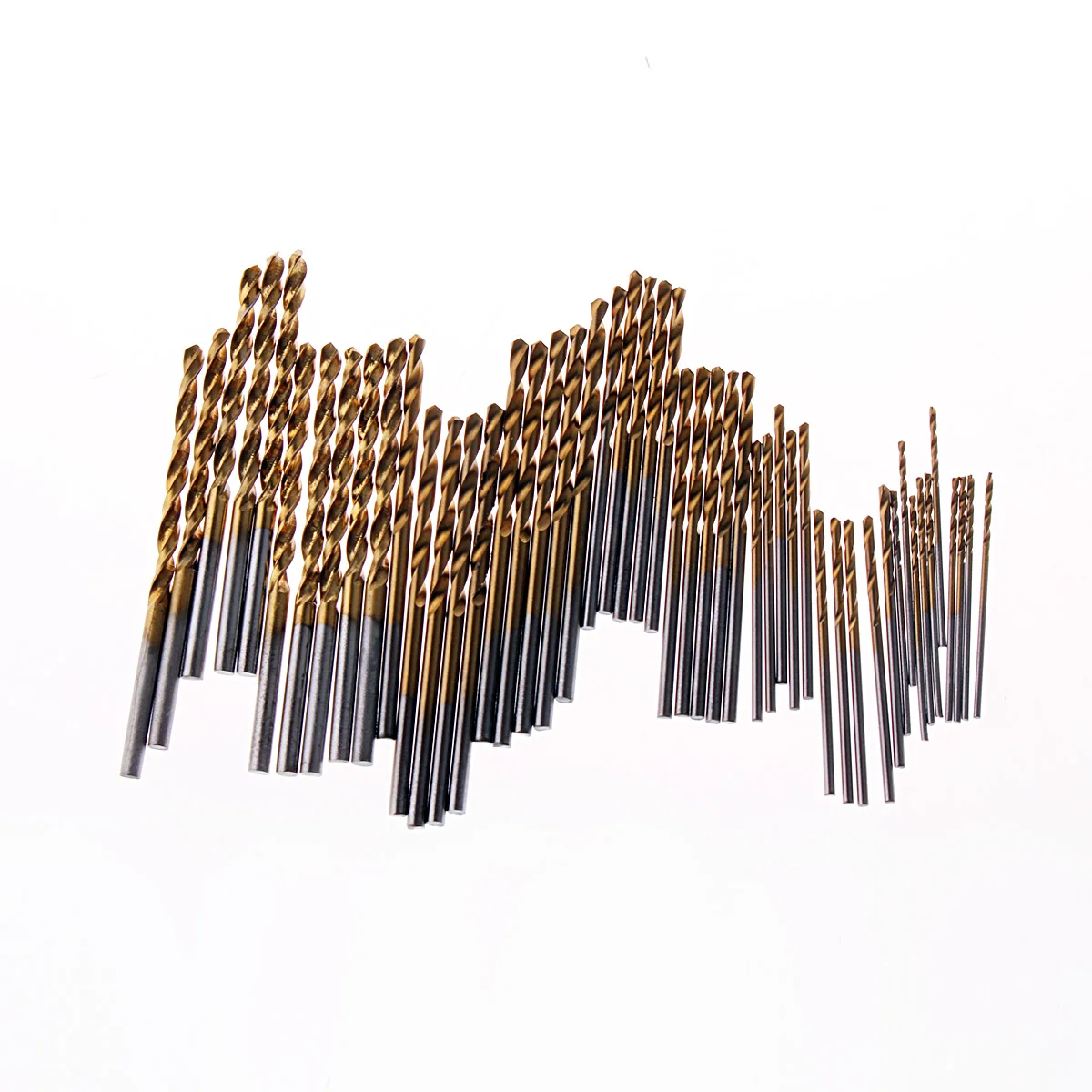 10/50PCS HSS Drill Bit Set Titanium Coated Twist Drill Bit High Steel for Woodworking Plastic And Aluminum 1/1.5/2.0/2.5/3mm