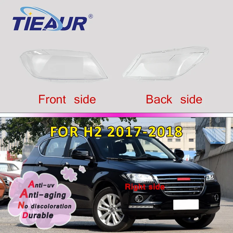 Headlight Transparent Lens Cover for H2 for Great Wall Hover Haval Headlight Headlamp Clear Shell 2017-2018 4Doors Replacement