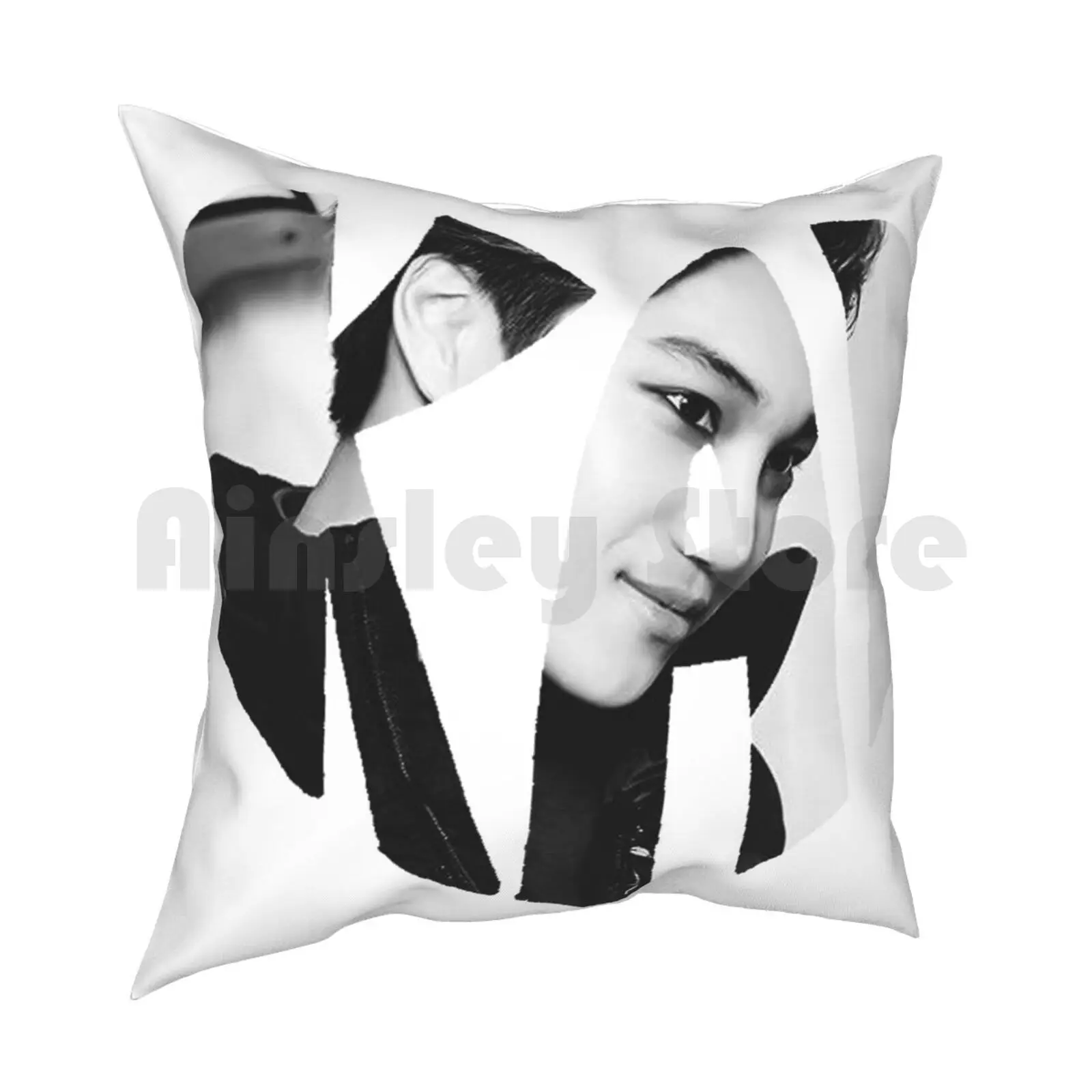 Kai Kpop Boy Band Pillow Case Printed Home Soft DIY Pillow cover Kai Kpop Boy Band Baekhyun Chanyeol Suho Sehiun Do Chen