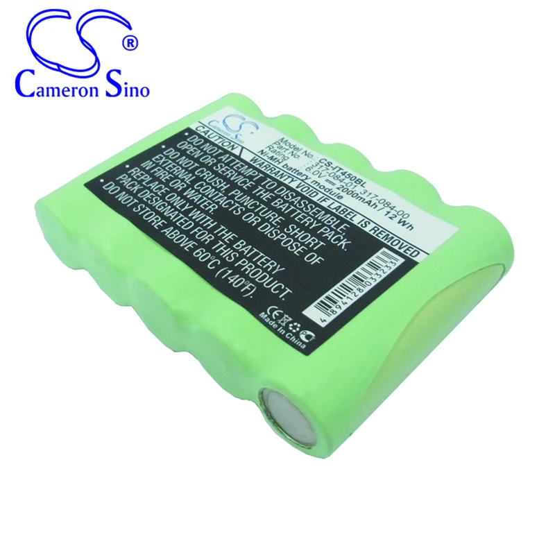 Bateria CameronSino do Intermec Pen Key 6210 4000 4500 5000 pasuje do Intermec 317-084-00 317-084-001 406929   Bateria do skanera kodów kreskowych