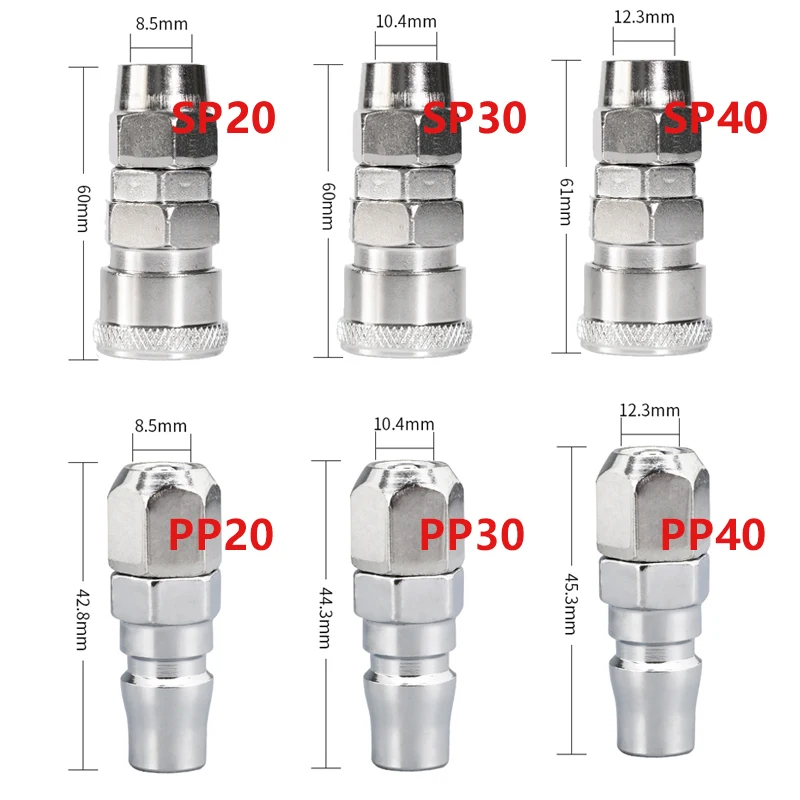 C type Quick Pneumatic fittings High pressure coupling Air Compressor Hose Quick Coupler Plug Socket compressor Connector