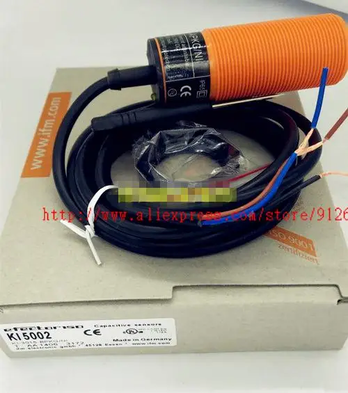 KI5002 New Capacitive Proximity Switch Sensor M30 PNP NO Sensing range 15mm 10-36VDC High Quality