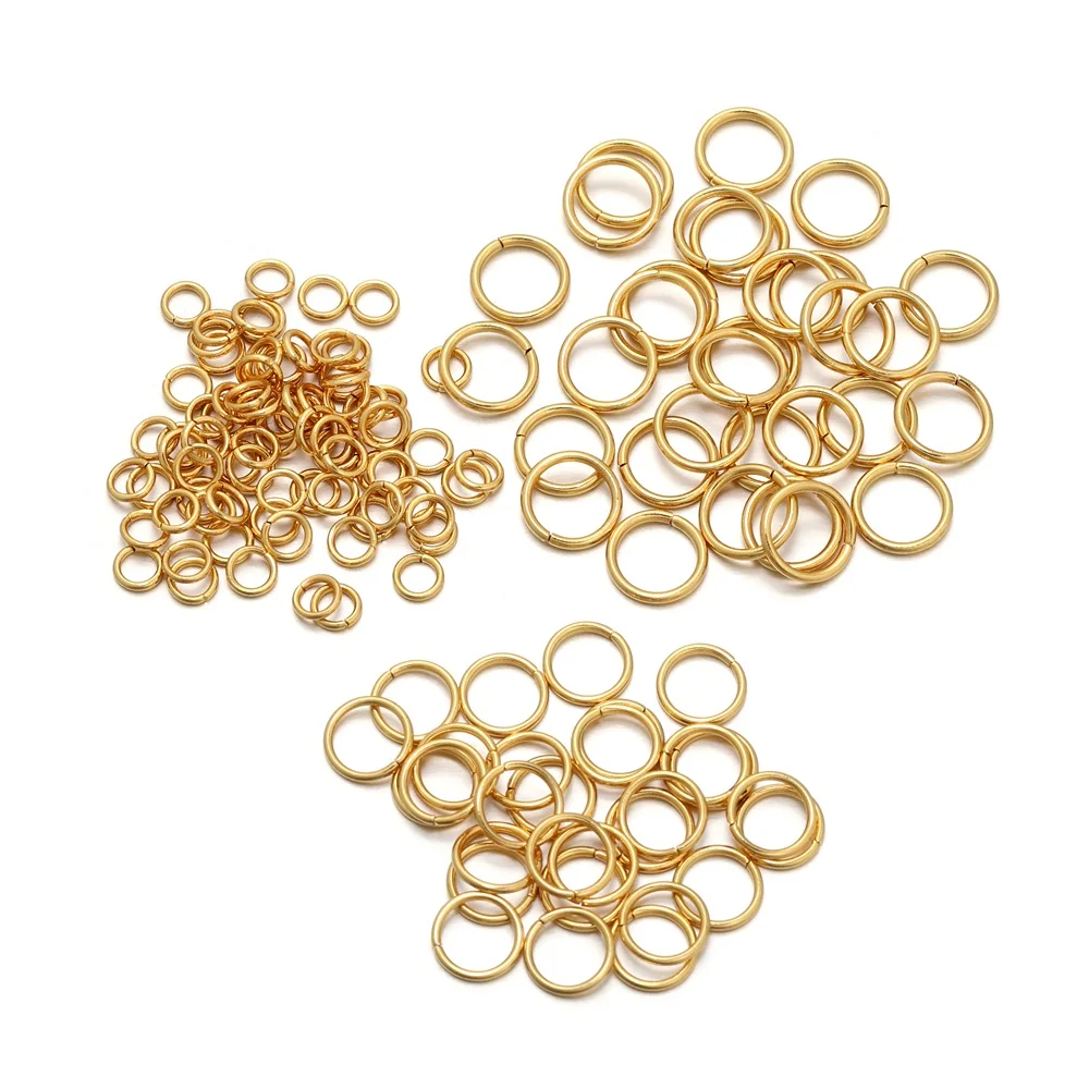 50-200 teile/los 3 4 5 6 8 10mm Edelstahl Gold Open Jump Ringe Split Ringe Stecker für Schmuck Machen Liefert Zubehör – Detail 9