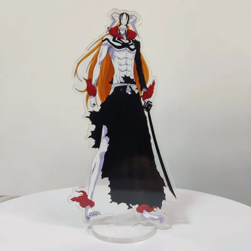 Japanese Anime BLEACH Figure Kurosaki Ichigo Cosplay Acrylic Stands Model Double Sided Standing Sign Toys Desktop Decor Hot Sale