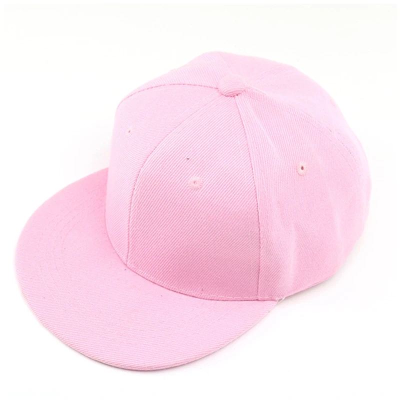 Gorra de béisbol para niño y niña, gorro de Hip Hop para niños, gorra informal de publicidad, de Color sólido Snapback, tablero ligero, novedad