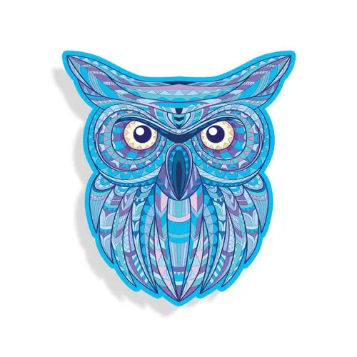 Owl Sticker Zentangle Car Truck Vehicle Window Bumper Cup Laptop Vinyl Decal Pet