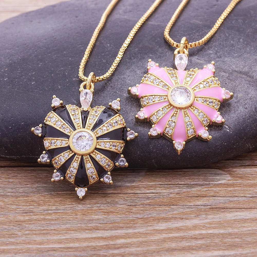 

Nidin New Fashion Design 4 Candy Colors Enamel Drop Oil Heart Pendant Choker Long Chain Lovers Gift Boho Party Wedding Jewelry