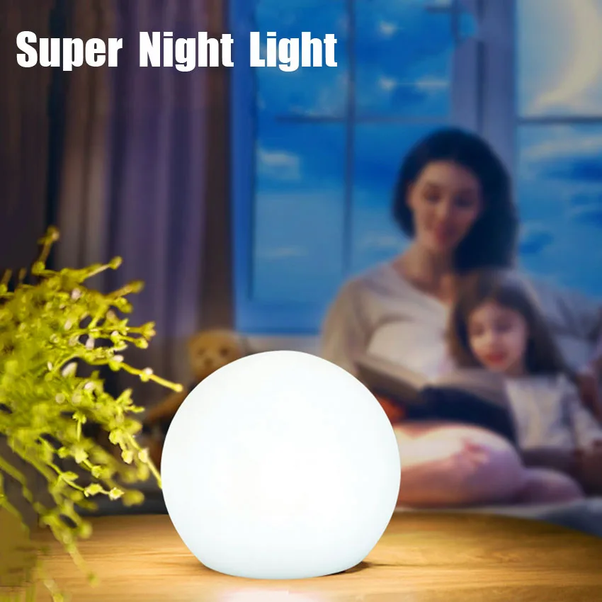 Nordic LED Outdoor Garden Ball Light Lawn Lamps Home Decor Living Room Bedroom Bedside Standing Lamp Remote Solar or USB Charge