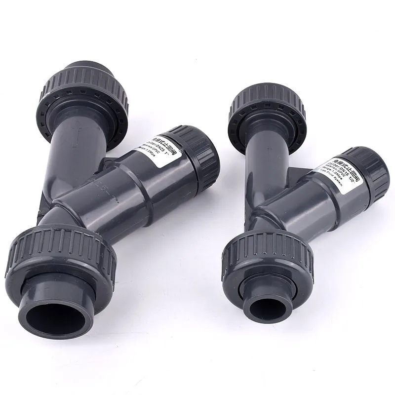 

I.D 20mm~90mm Industrial Grade UPVC Y-Type Check Valve Aquarium Fish Tank Adapter Garden Irrigation Check Coulping Fittings