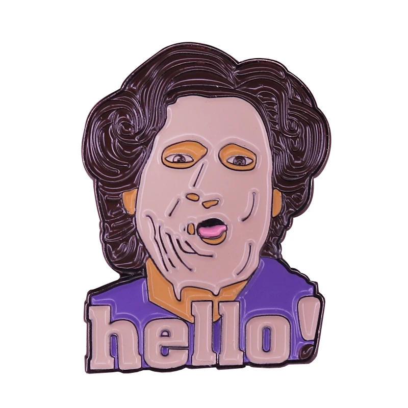 

Hello! Mrs. Doubtfire Brooch 90s Comedy Film Inspiration Badge
