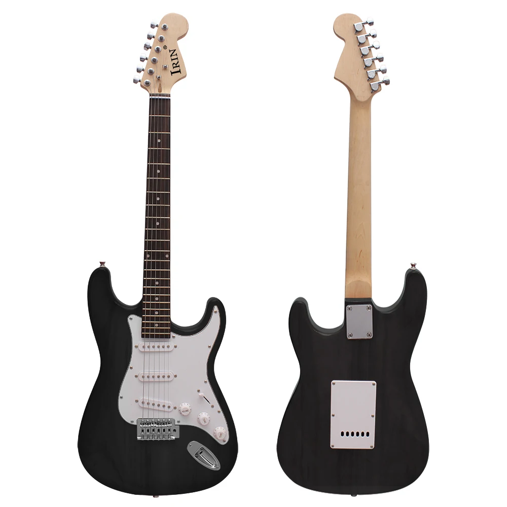 21 Frets 6 Strings ST Electric Guitar 39 Inch Black Basswood Body Maple Neck With Speaker Necessary Guitar Parts & Accessories