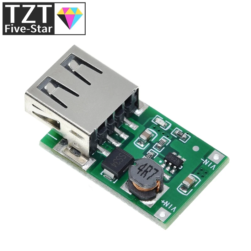 2V-5V zu 5V 1200MA USB-Ausgang Boost-Konverter Mini DC-DC Step-up Strommodul Lithium-Batterie-Ladeplatine für Telefonkamera – Detail 3