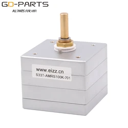 EIZZ Hohe Ende 33 Schritte Stereo 100K Volumen Potentiometer LOG Balance Trat Dämpfer Japan ARME Widerstände Hifi Audio AMP DIY