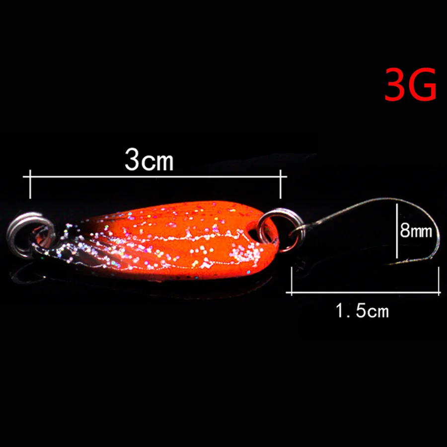 4pcs Mini Spoon Jig Trout Bass Winter Tackle Fishing Lure Set Metal Single Hook Spinnerbait Stream Artificial Bait Hard Wobbler