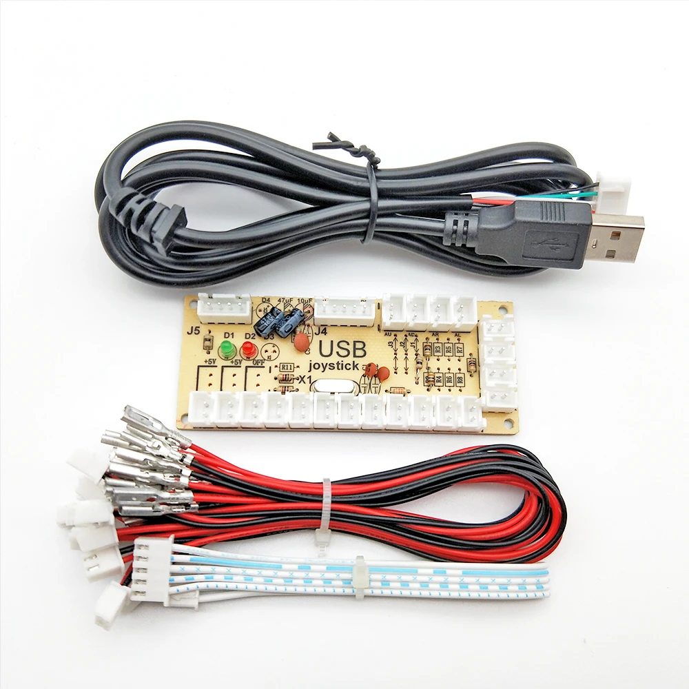 Kit de piezas de bricolaje para juegos Arcade para PC Mame, Raspberry Pi Retro Pie, 5 pines, joystick SANWA de copia de 8 vías, transparente, botones de 30mm, 24mm