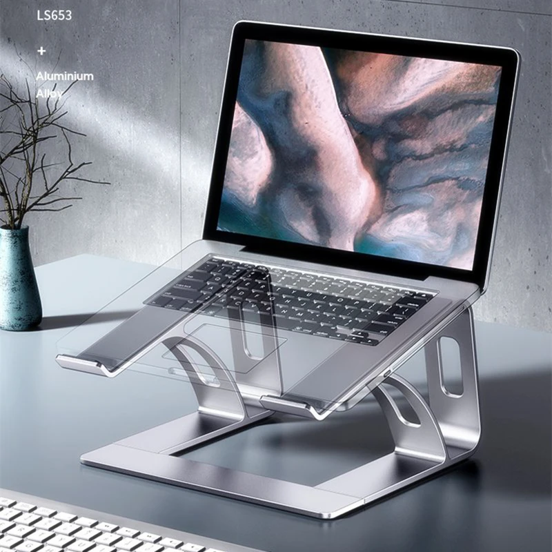 

Foldable Laptop Stand Aluminum For Desk MacBook Table Desktop Portable Laptop Holder PC Computer Notebook Stand Standing Desk