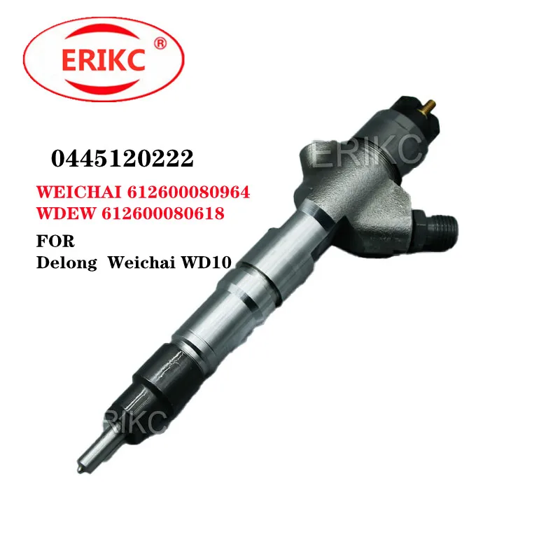 

ERIKC 0445120222 Diesel Common Rail Injector 0 445 120 222 OEM WEICHAI 612600080964 WDEW 612600080618 FOR Weichai WD10