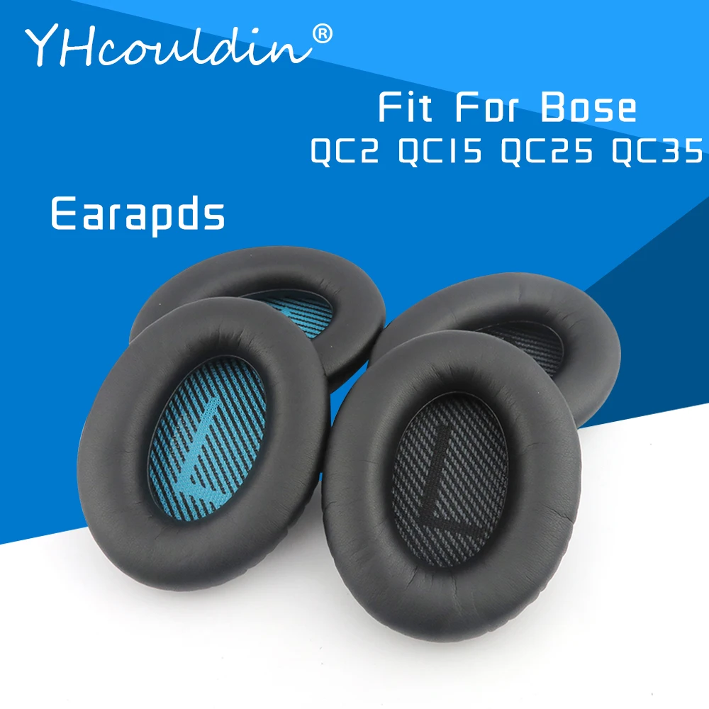 

Earpads For Bose QC15 QC25 QC35 QC2 Headphone Accessaries Replacement Ear Cushions Wrinkled Leather Material