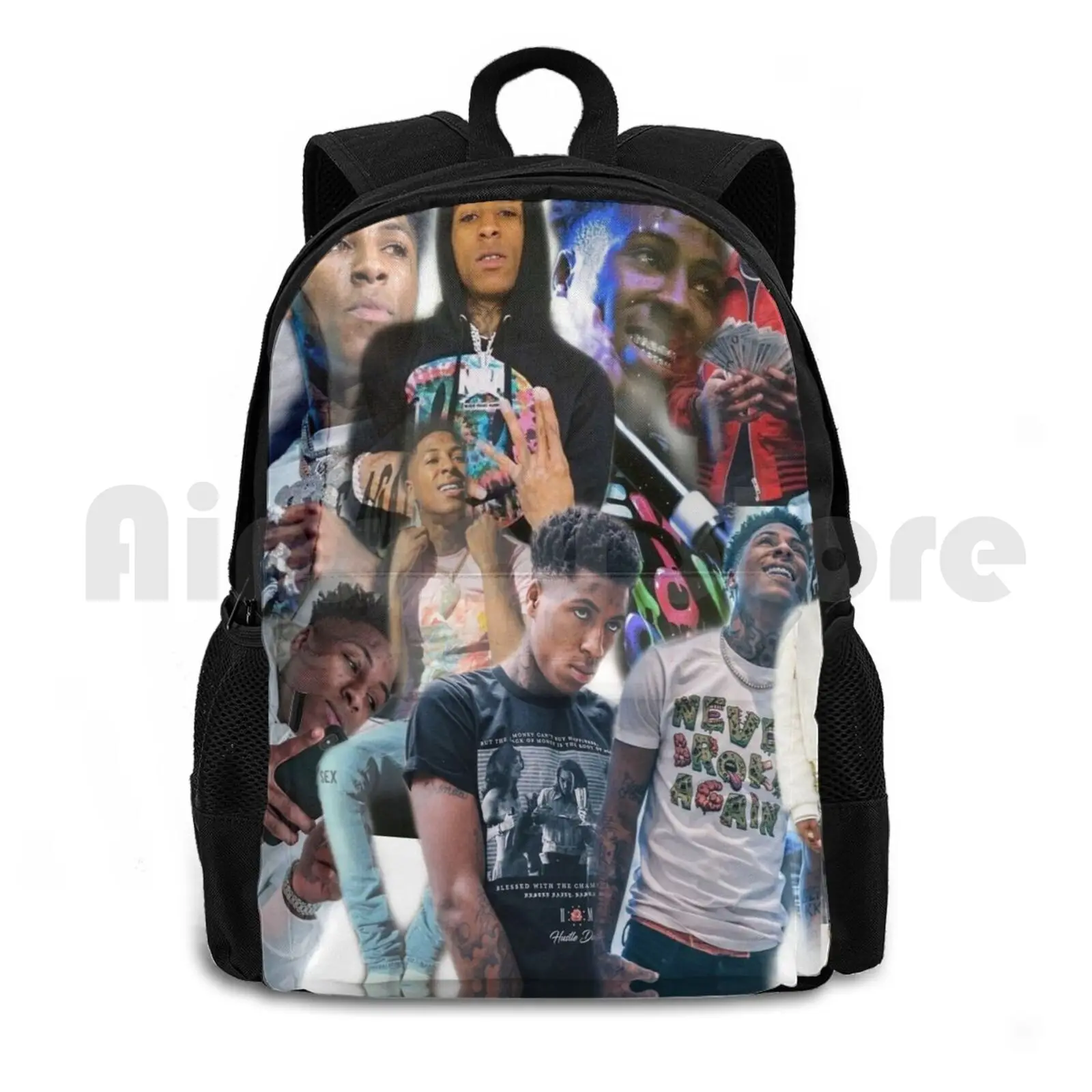 

Youngboy Outdoor Hiking Backpack Waterproof Camping Travel Young Boy Never Broke Again 4kt Four K Trey Rapper Lil Baby Lil Uzi