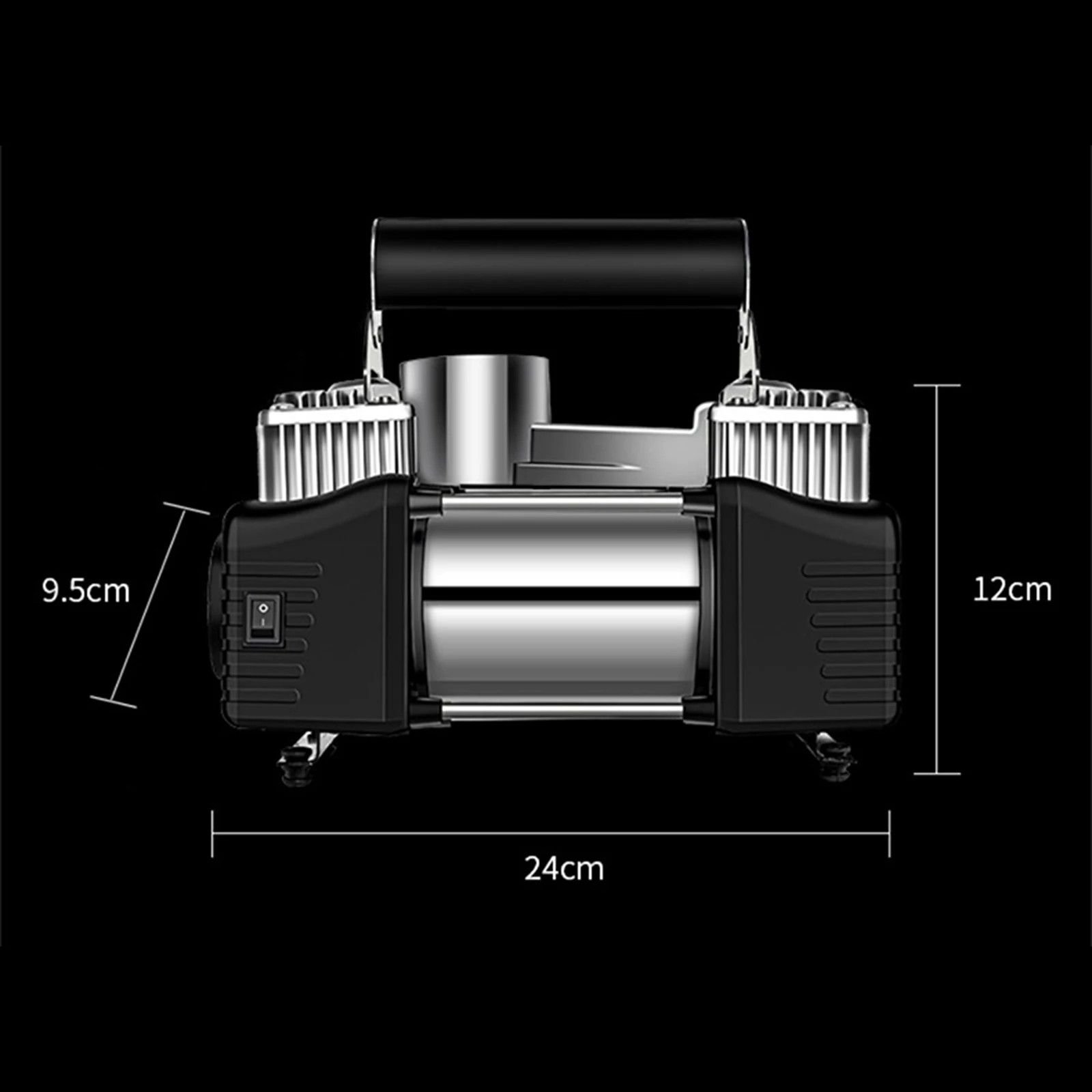 180W Air Pump 12V Air Compressor Tire Inflator for SUV Truck Car Motorcycle Tire Inflated with LED Lighting Pneumatic Tool