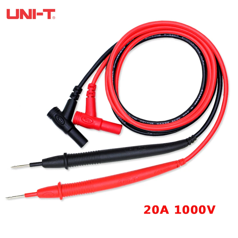 UNI-T UT-L20 original 20a 1000v teste de ponta ponta de ponta de ponta agulha multímetro digital braçadeira medidor tester fio e cabo caneta