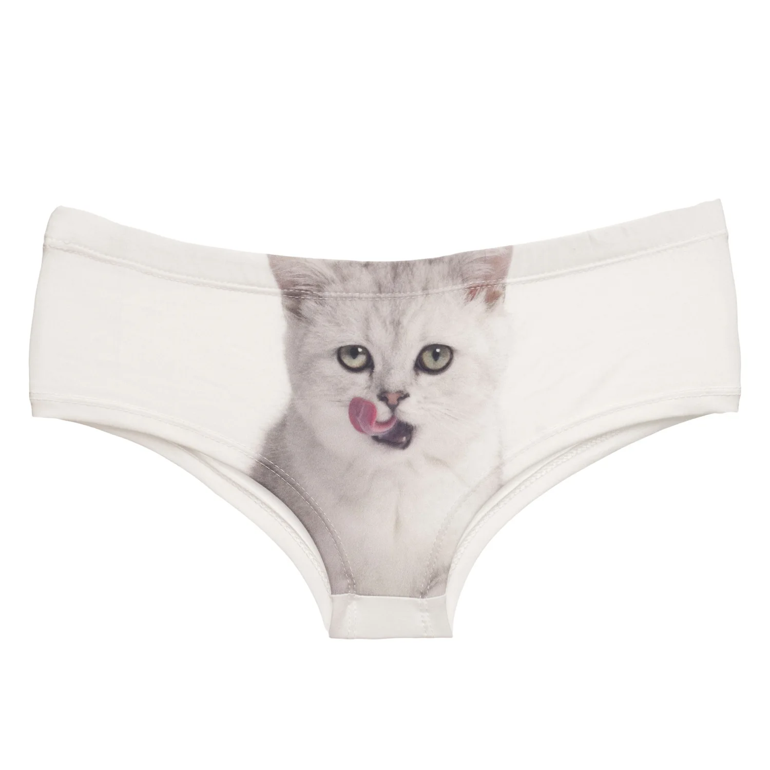 Original Cute Pet Cat Print Women Panties Breathable Seamless Lingerie Sexy Low-Waist Hip-Lifting Female Briefs Tanga