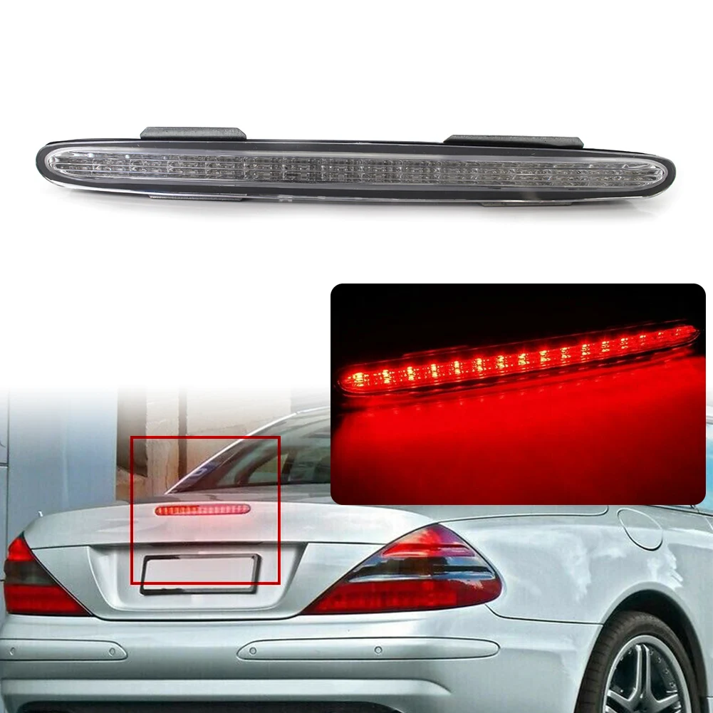 For Mercedes Benz R230 SL 2001-2012 Car Rear LED High Positioned Mounted Additional Third Brake Light Stop Lamp Tail Light