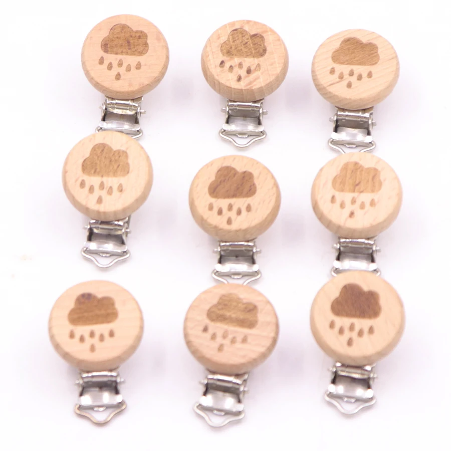 

5pcs/lot New Baby cloud Pacifier Clip Holder Soother Pacifier Solid Color Infant Dummy Clips For Baby Clasps Holders Accessories