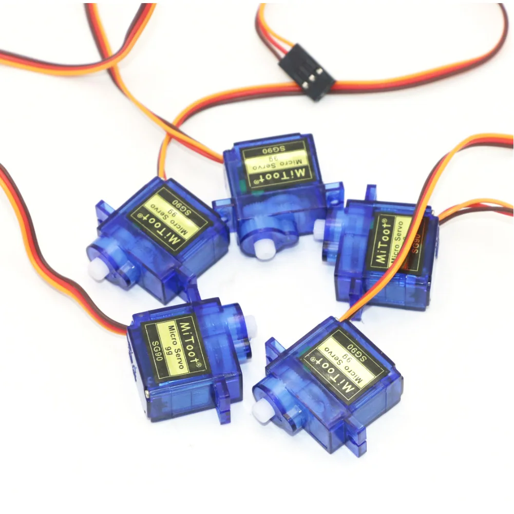 5 / 10 / 20 / 50 / 100 pcs SG90 9G Micro Servo Motor For Robot 6CH RC Helicopter Airplane Controls for Arduino Wholesale