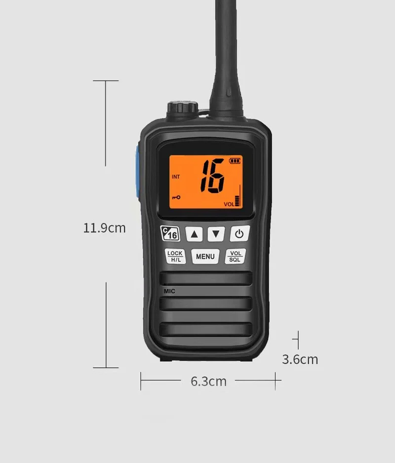 Walkie-talkie portatif étanche IP67, émetteur-récepteur VHF, bateau flottant, Radio bidirectionnelle, RS-25M