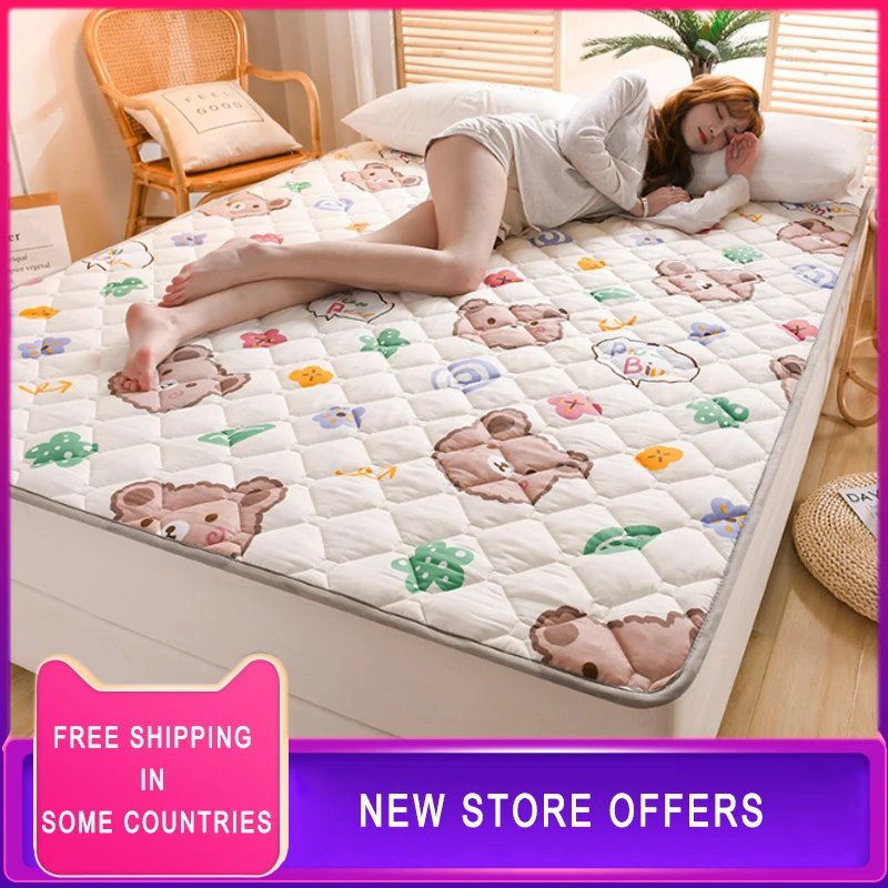 2cm Thick Non-Slip To Keep Warm Tatami Mattress Warm King&Queen Size Mattress Single/Double Soft Cushions For Student Dormitory