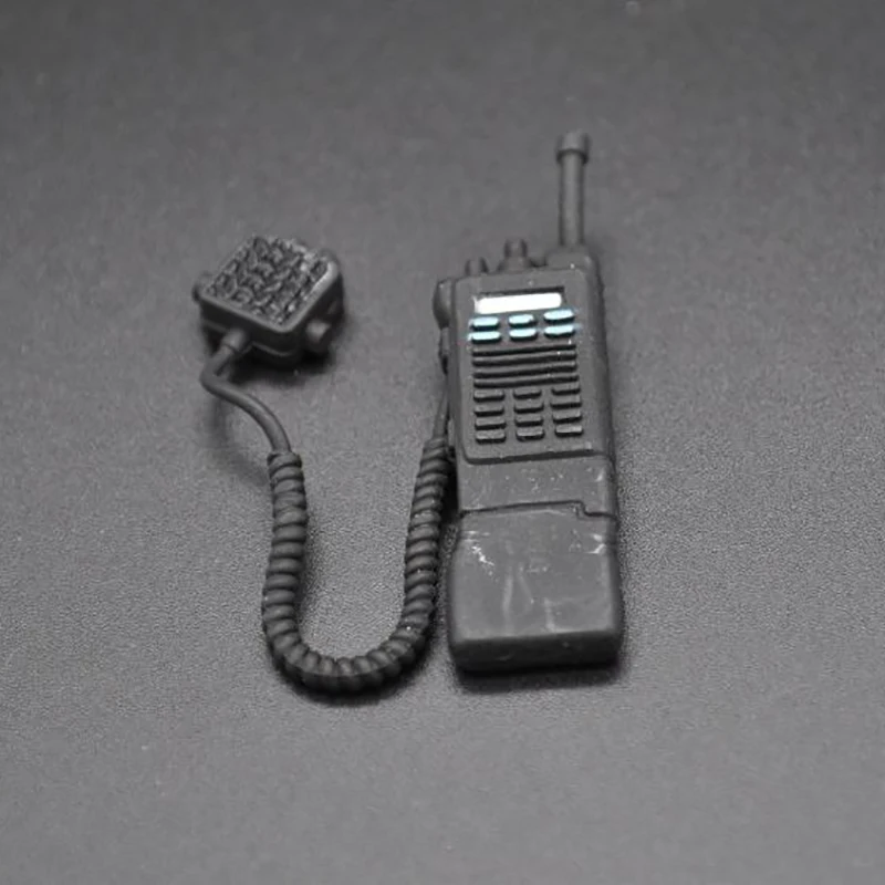 1/6 Model żołnierza SWAT Strażak Domofon Transceiver Walkie Talkie Sprzęt komunikacyjny dla 12-calowej figurki akcji Rekwizyty sceniczne