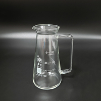 JINGHUA Conical Beaker with glass handle,Capacity 250ml,Beaker in triangle form