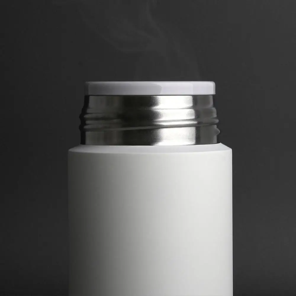 미지아 경량 보온병 진공 미니 컵, 스테인레스 스틸 물병, 캠핑 여행, 휴대용 단열 컵, 190g, 350ml