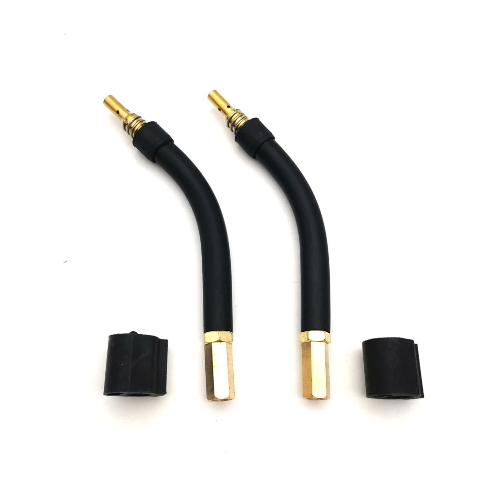 2pcs Welding Torch Consumables Swan Neck MIG Welder Fit for Binzel 15AK Welding Gun Goose Neck Bend