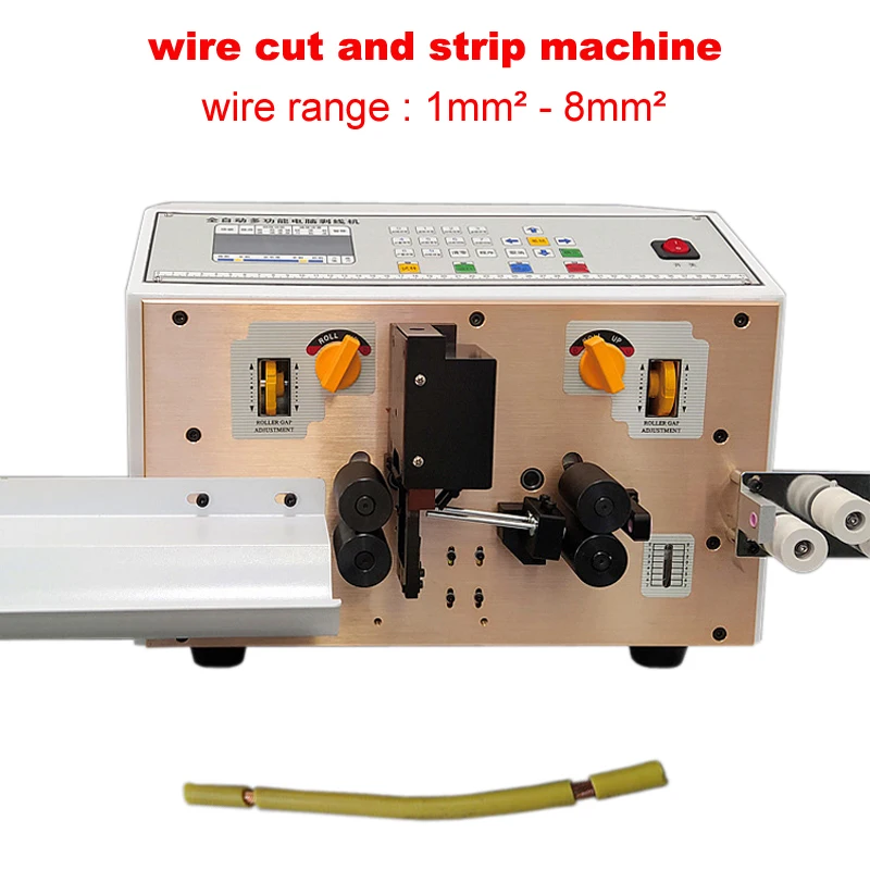 

Automatic Wire Cutting and Stripping Machine High Speed Steel Cable Stripping Peeling Machine Cut and Strip for 1mm2 to 10mm2