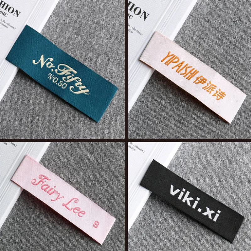 Bids made, Water Wash , logo customized  clothing woven label woven garments calibration obaolabel free shipping 39usd/1000PCS