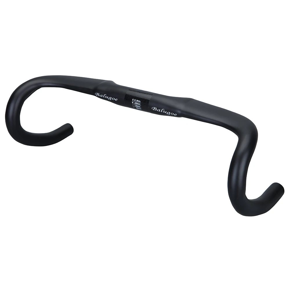 BALUGOE-Internal Carbon Handlebars for Road Racing Bicycle, Matte and Gloss, Full Carbon Handlebar, 31.8x400, 420, 440mm