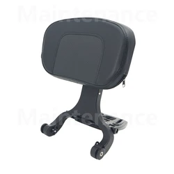 Motorcycle Multi-Purpose Driver Passenger Backrest with Folding Luggage Rack