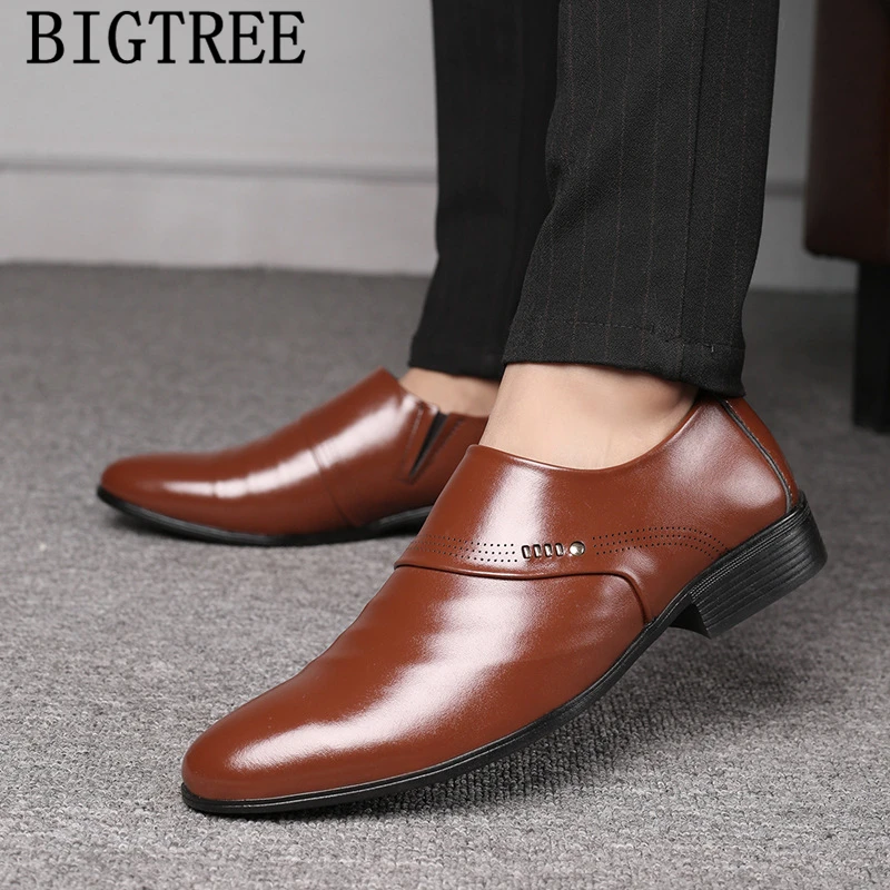 Black Dress Coiffeur Italian Men Shoes Leather Slip Dress Designer Shoes Men Classic Brand Mens Dress Shoes Loafers Ayakkabi