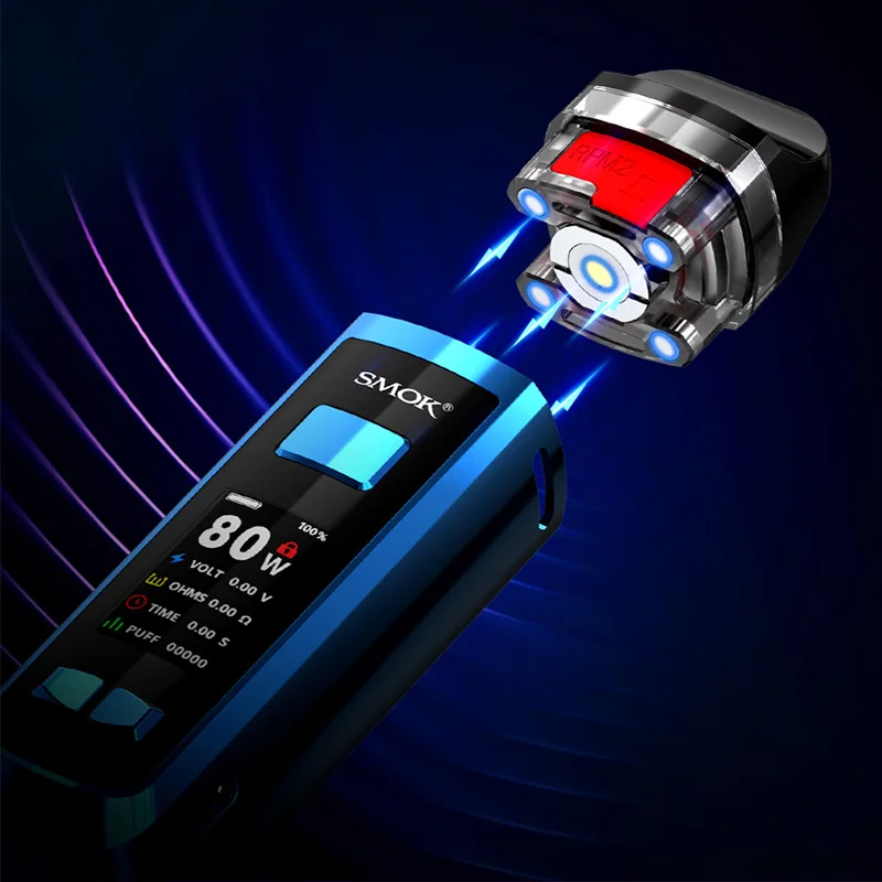 Original SMOK RPM 2 Pod System Kit 2000mAh Battery 80W Vape DL/MTL Fit RPM 2 Pod Cartridge Electronic Cigarette Vaporizer