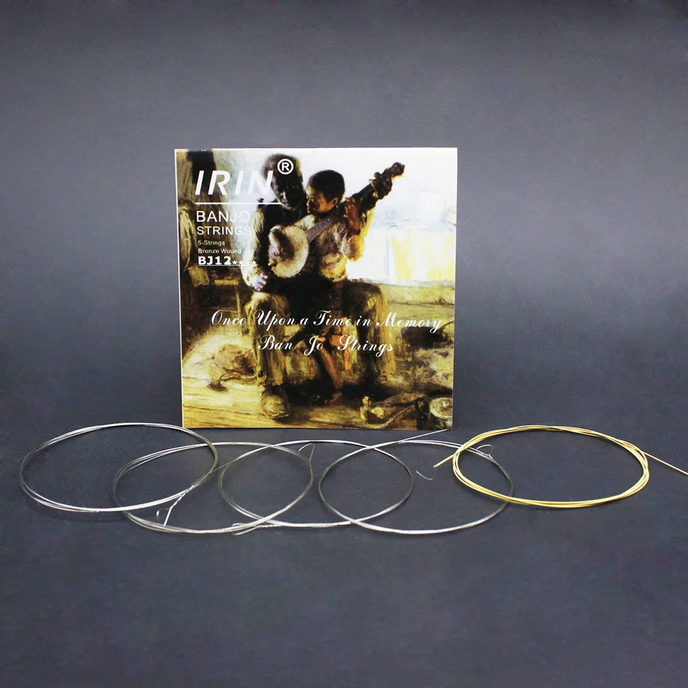 M MBAT 5Pcs/Set Banjo Strings Stainless Plated Steel Coated Copper Alloy Wound Musical Instrument Part Banjo Strings Accessories