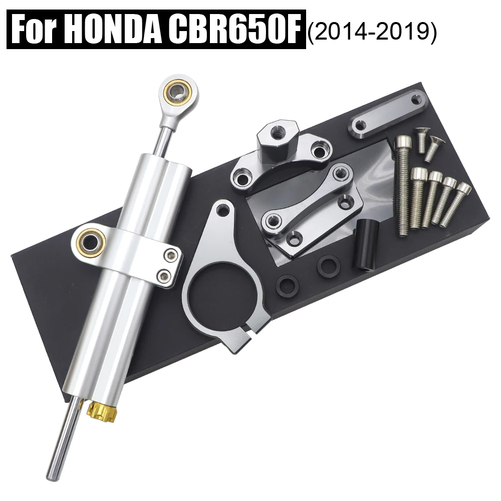 

Steering Damper Brackets For Honda CBR650F 2014 2015 2016 2017 2018 2019 Motorcycle Aluminum Steering Damper Mount Kits