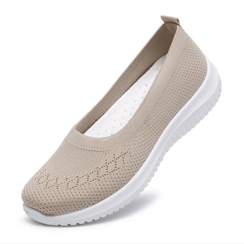 Women's Sports Shoes New Fashion Socks Casual Shoes White Sports Shoes Summer Vulcanized Mesh Sports Shoes Denis Femino