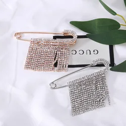 Crystal Tassel Chain Brooches Women's Brooches Pins Brooches for Women on Clothing Accessories for Jewelry